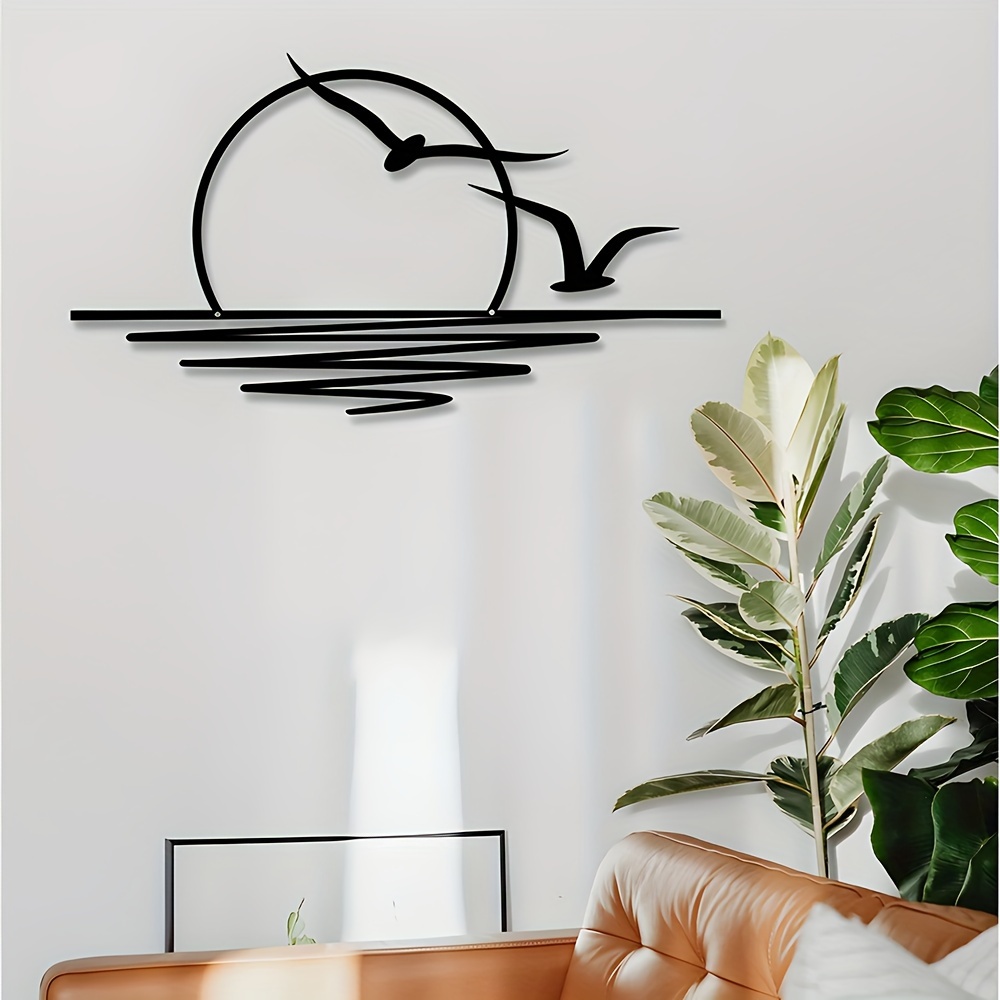 Seagull Sunrise Art Wall Decal - Home Decor Indonesia recension och pris