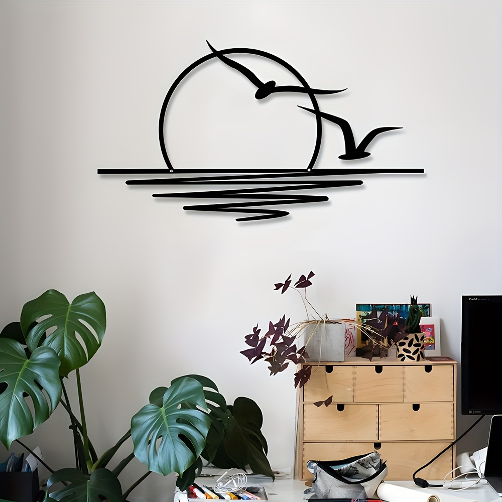 Seagull Sunrise Art Wall Decal - Home Decor Indonesia recension och pris