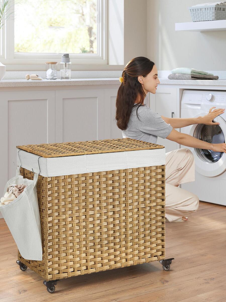 Laundry Hamper With Lid, 42.3  - Rattan Plant Basket recension och pris