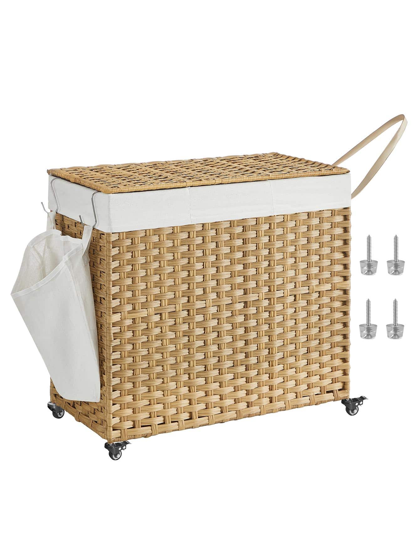 Laundry Hamper With Lid, 42.3  - Rattan Plant Basket recension och pris