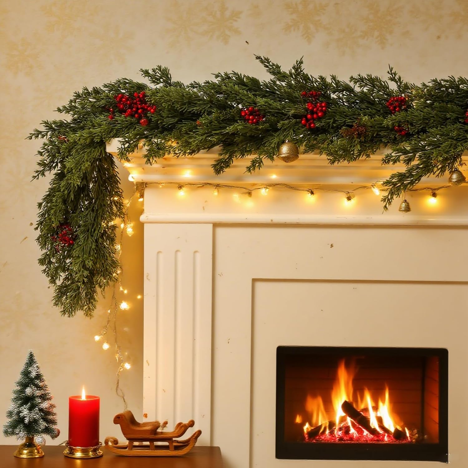 Artificial Plants Christmas Tr - Rattan Plant Basket recension och pris
