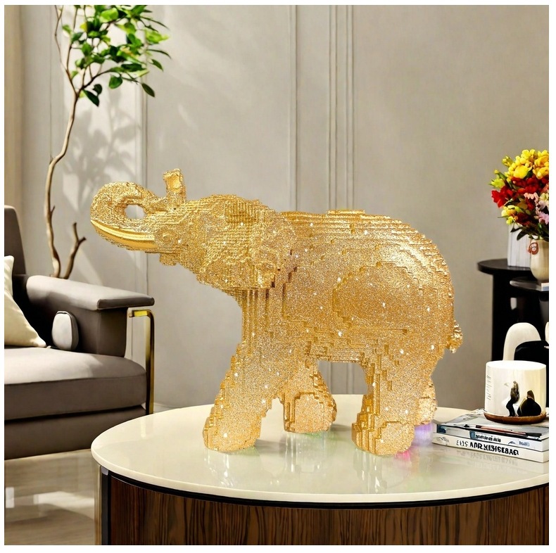 Resin Elephant Statue Realisti - Home Decor Theme recension och pris