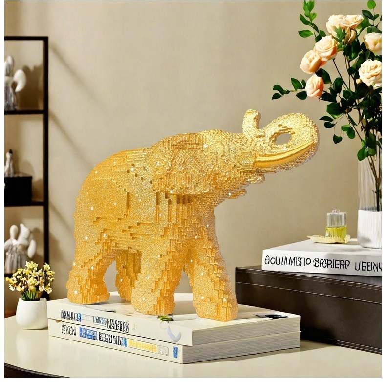 Resin Elephant Statue Realisti - Home Decor Theme recension och pris