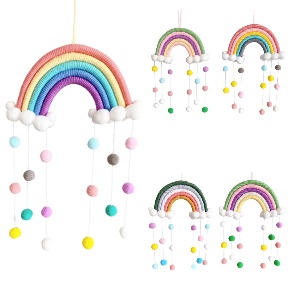 Hand-woven Five Strands Rainbo - Home Decor Y2K recension och pris