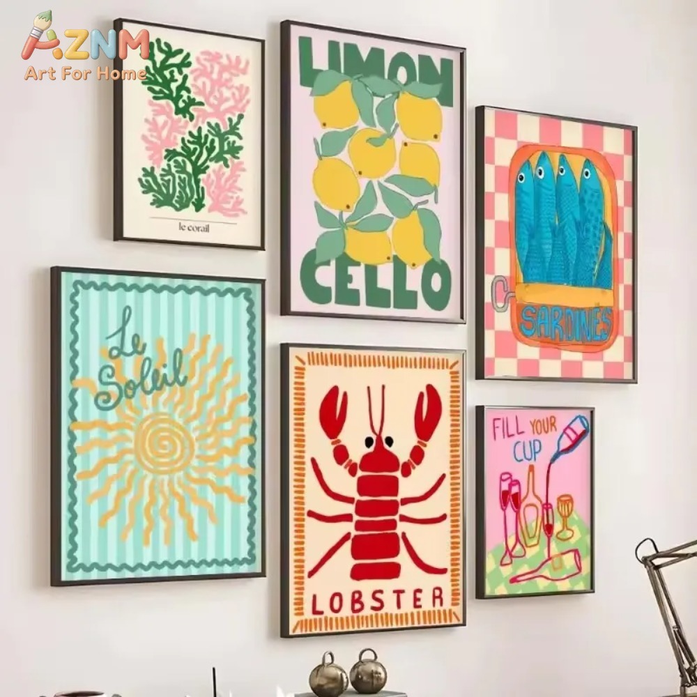 AZNM Colorful Summer Lemon Lob - Home Decor Y2K recension och pris
