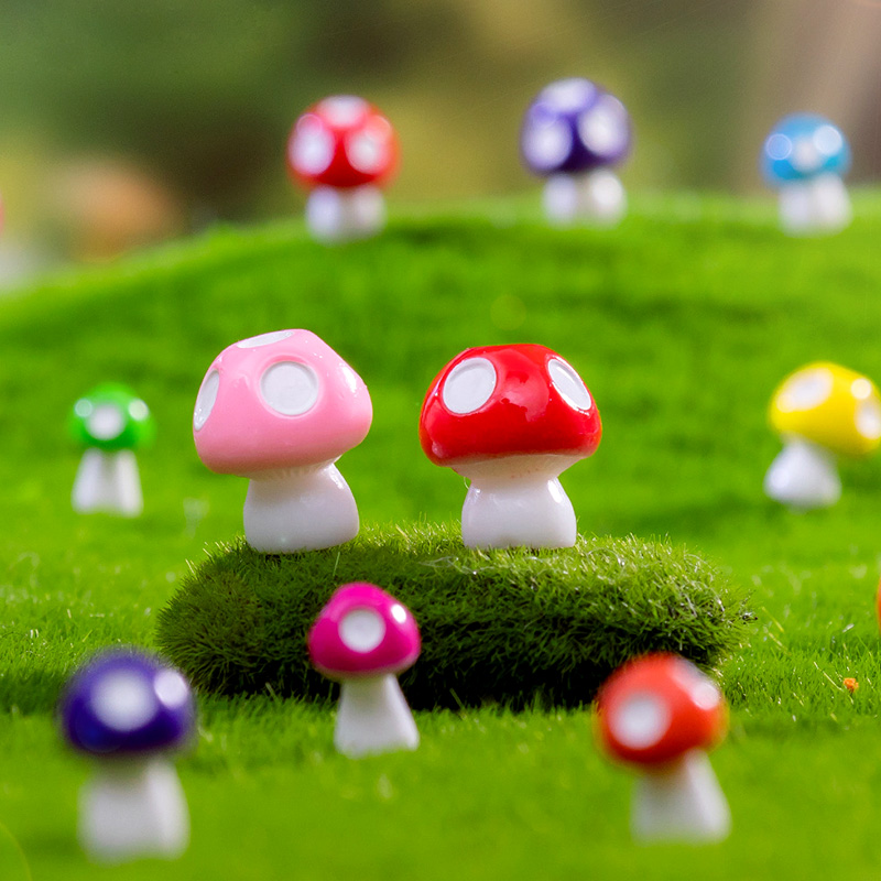 20pcs Mini Mushroom Resin Figu - Home Decor Za recension och pris