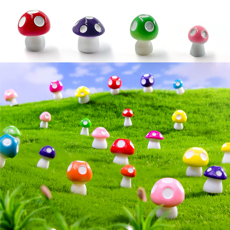 20pcs Mini Mushroom Resin Figu - Home Decor Za recension och pris