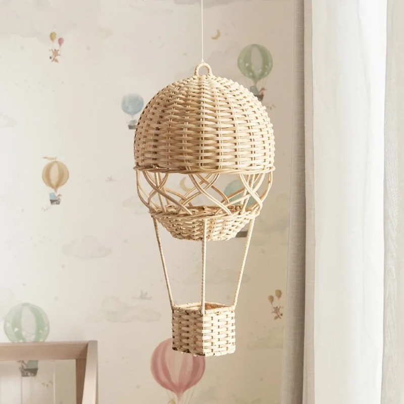 Handmade Rattan Hot Air Balloo - Rattan Plant Basket recension och pris