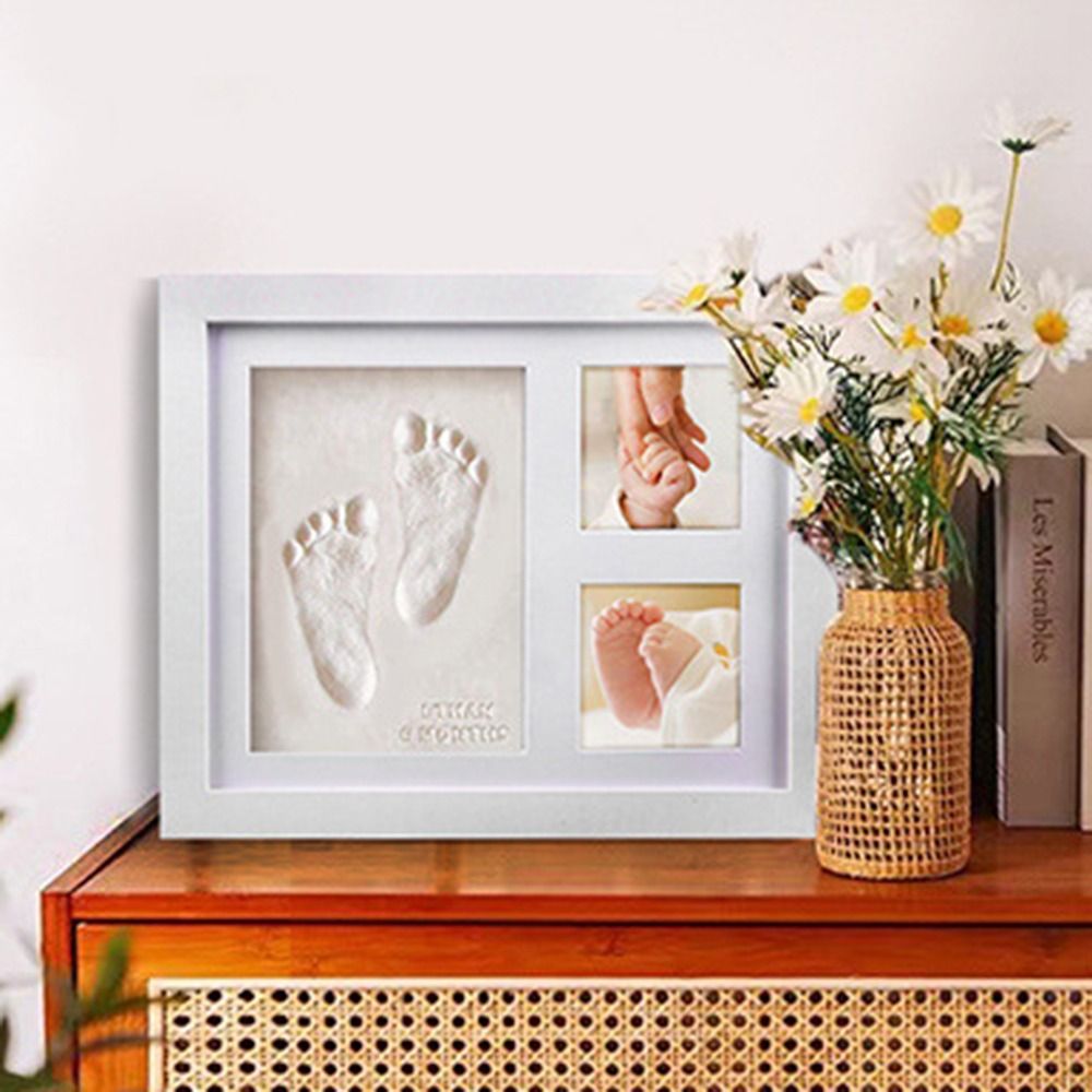 Imprint Clay Baby Hand and Foo - Bamboo Photo Frame recension och pris