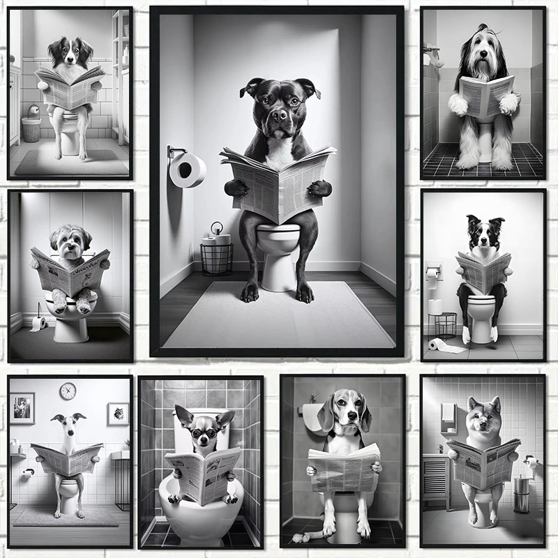 (1pc frameless)Funny Animal Do - Home Decor Magazine recension och pris